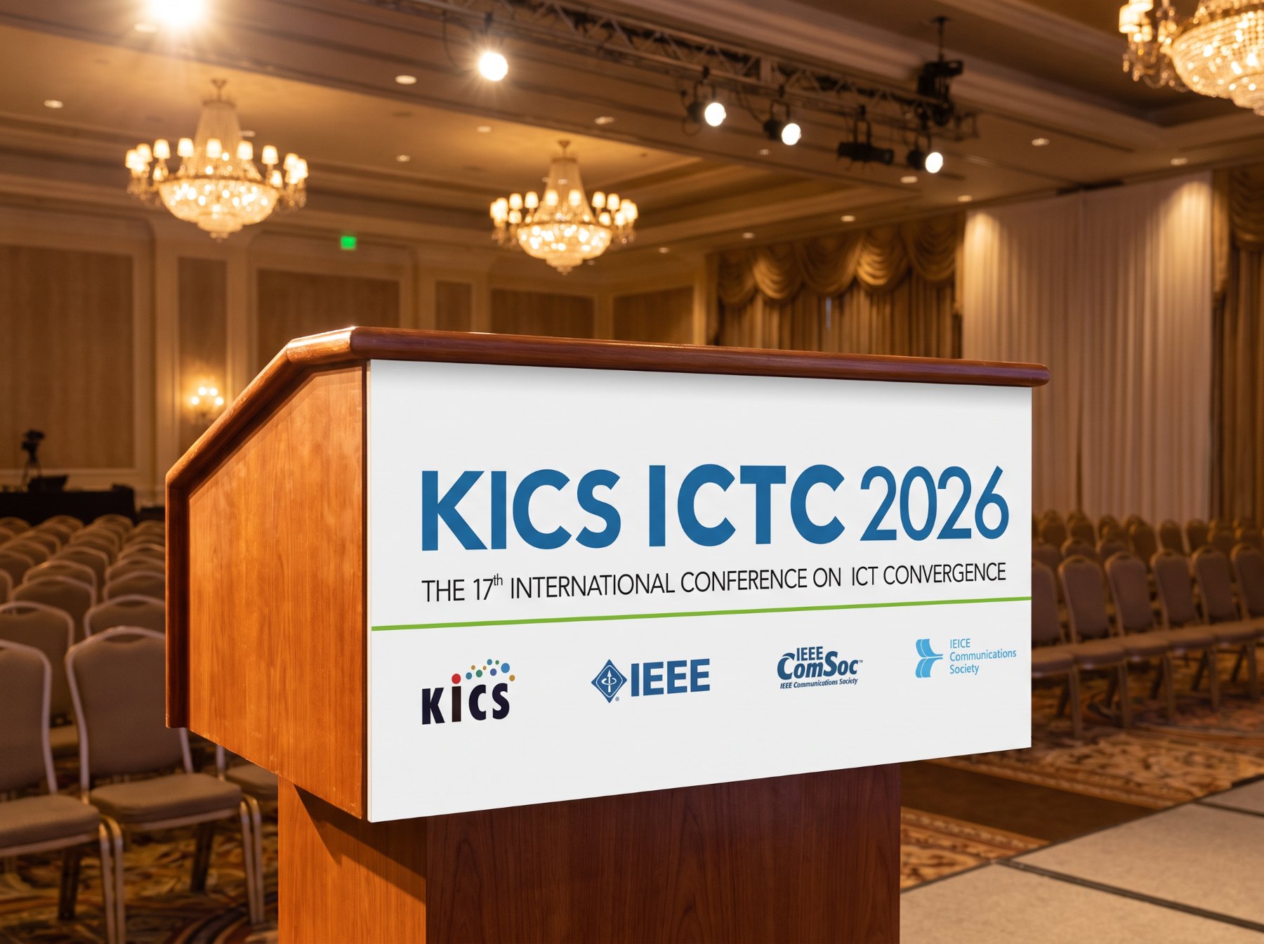 KICS ICTC 2026 포디움 사인 적용 이미지